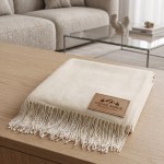 Herringbone Throw - Cream - PMS 11-0608 TCX Herringbone Throw - Cream - PMS 11-0608 TCX