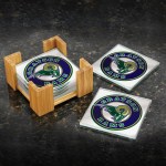 Bamboo Coaster Set - Clear Bamboo Coaster Set - Clear