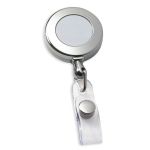 Circle Chrome Retractable Badge Holder - Chrome Circle Chrome Retractable Badge Holder - Chrome