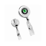 Circle Chrome Retractable Badge Holder - Chrome Circle Chrome Retractable Badge Holder - Chrome