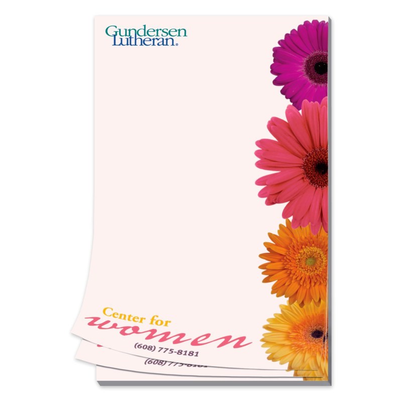 Paper Note Pad 3 1/2 x 5 1/2, 25 pages w/ mag 4CP 1 Paper Note Pad 3 1/2 x 5 1/2, 25 pages w/ mag 4CP 1