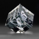 3D Crystal Jewel Cube Medium Award 1 3D Crystal Jewel Cube Medium Award 1