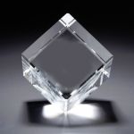 3D Crystal Jewel Cube Large Award - Clear 3D Crystal Jewel Cube Large Award - Clear