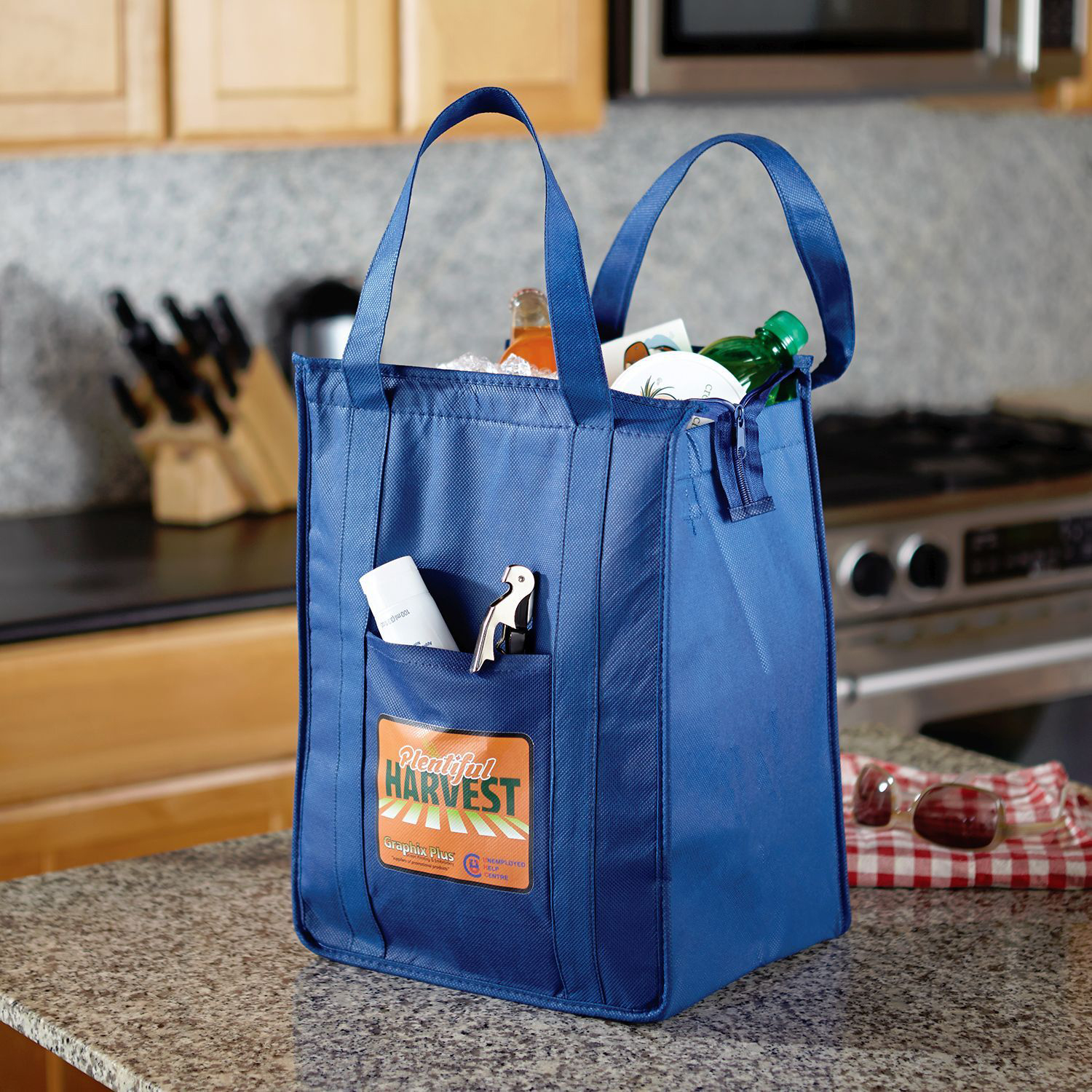 Insulated Polytex Tote W/Zipper 1