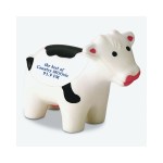 White Cow With Black Spots Stress Shape - Black-White White Cow With Black Spots Stress Shape - Black-White