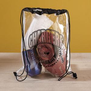 Clear Vinyl Drawstring Bag 1 Clear Vinyl Drawstring Bag 1