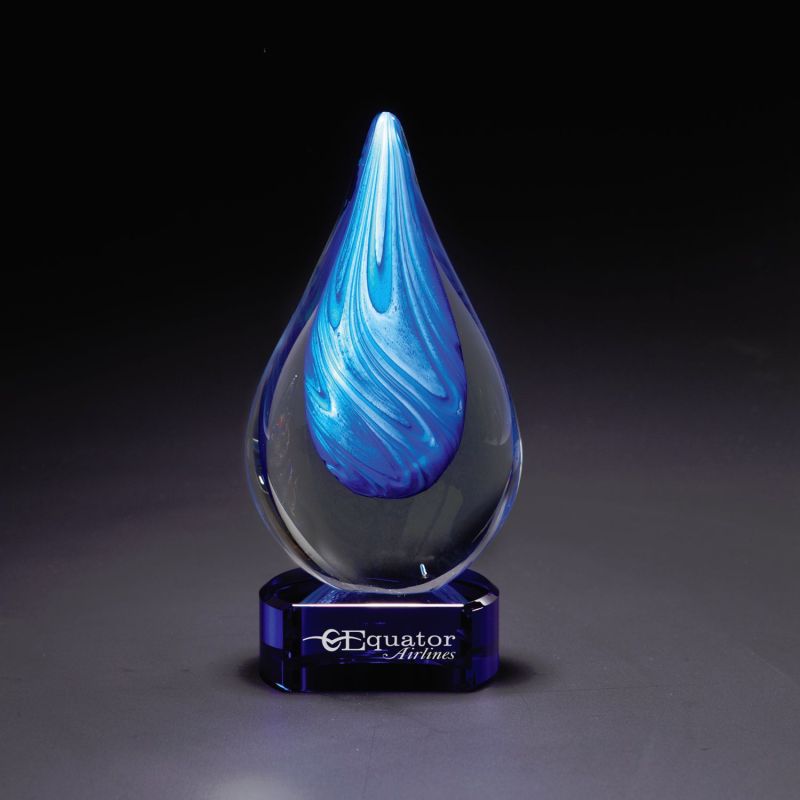 Cyan Swirl w/ Blue Base 1 Cyan Swirl w/ Blue Base 1