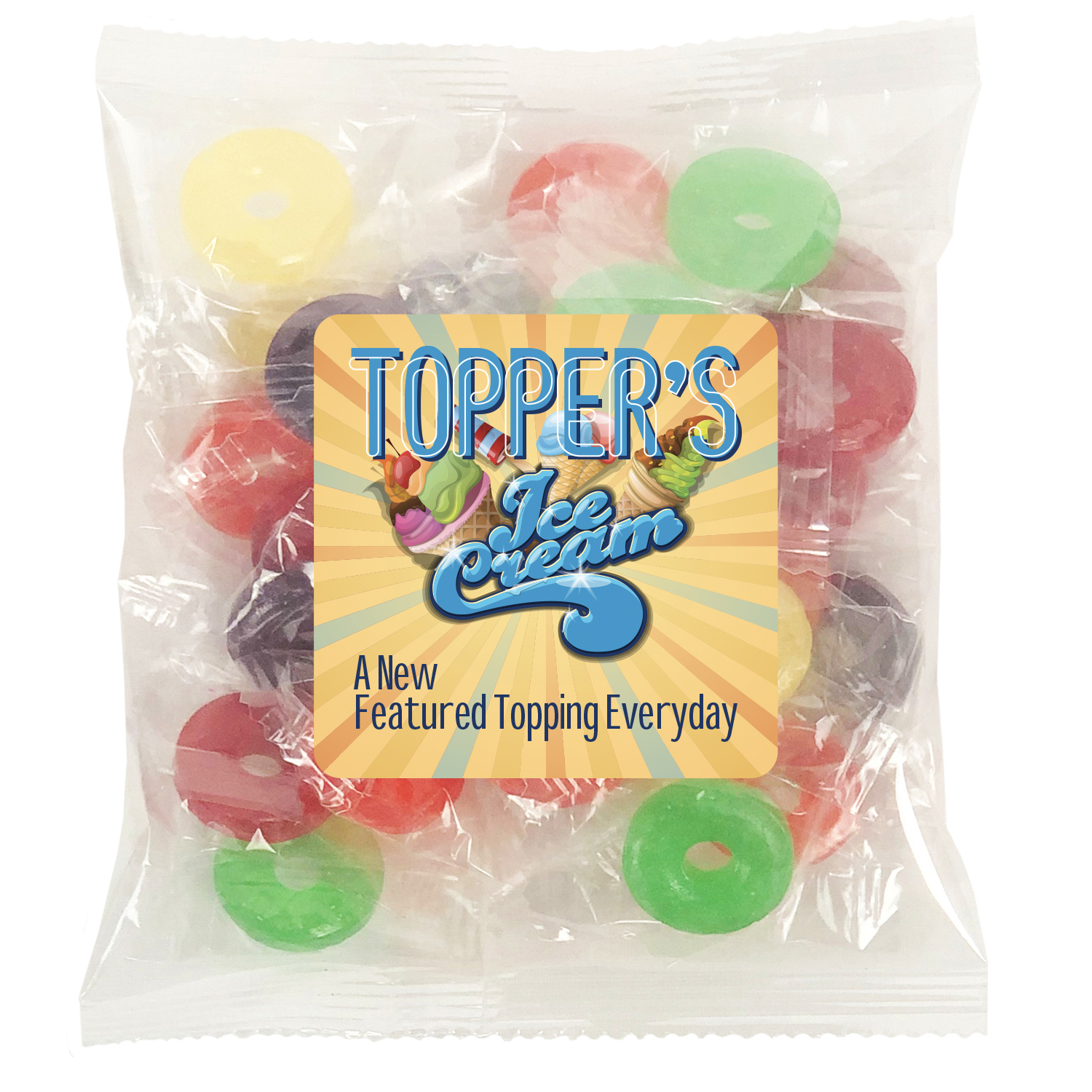 Large Snack Bag with Label Premium Fill 1