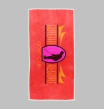 The Edge Beach Towel - Red / White Border The Edge Beach Towel - Red / White Border