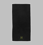 The Edge Beach Towel - Black / White Border The Edge Beach Towel - Black / White Border