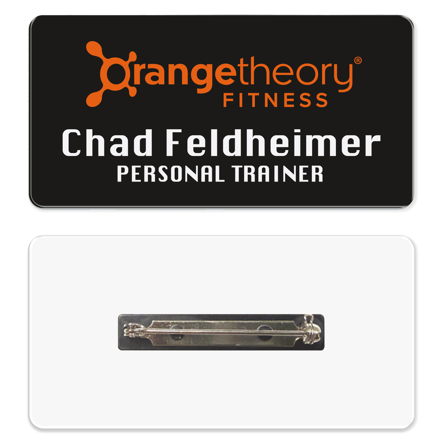 1.5 x 3 Name Badge - Pin Back 1