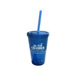 Geneva 16 Oz Tumbler w/Straw 1 Geneva 16 Oz Tumbler w/Straw 1