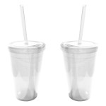 Geneva 16 Oz Tumbler w/Straw 2 Geneva 16 Oz Tumbler w/Straw 2