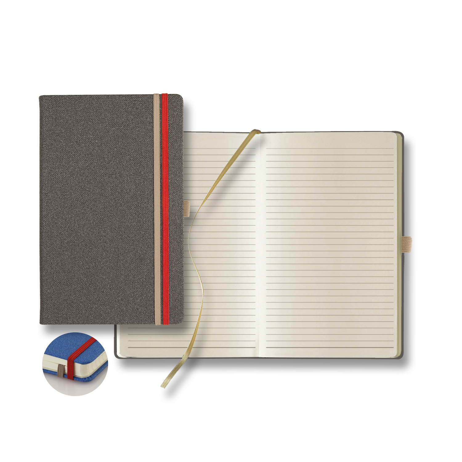 Castelli Bi Band Medio Lined Ivory Page Journal 1