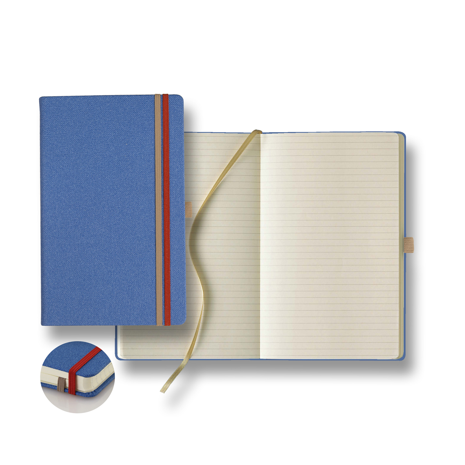 Castelli Bi Band Medio Lined Ivory Page Journal 1
