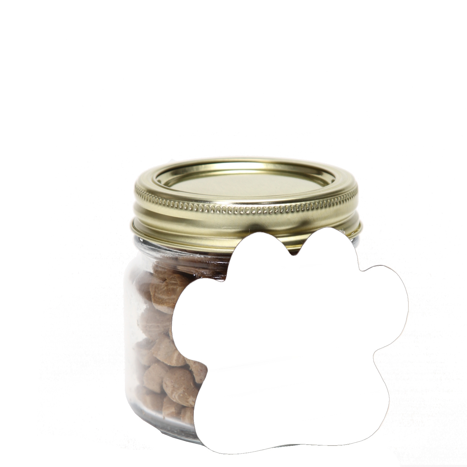 Half Pint Jar with Paw Magnet Pet Fill 1