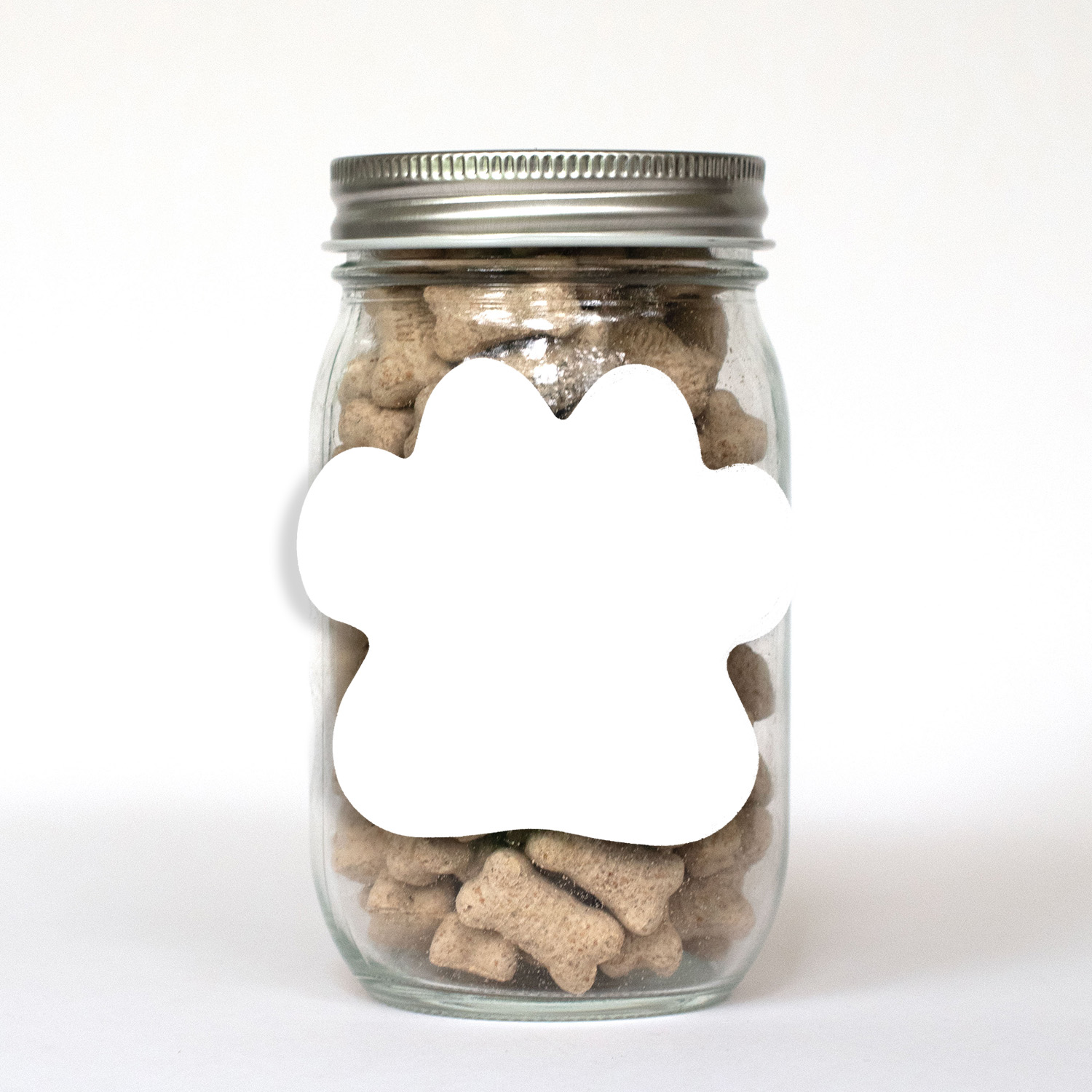 Pint Jar with Paw Magnet Pet Fill 1