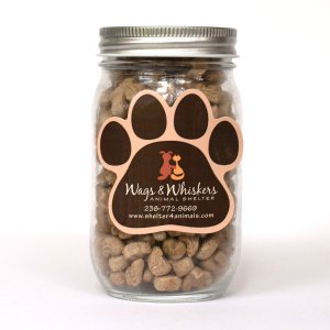 Pint Jar with Paw Magnet Pet Fill 1 Pint Jar with Paw Magnet Pet Fill 1