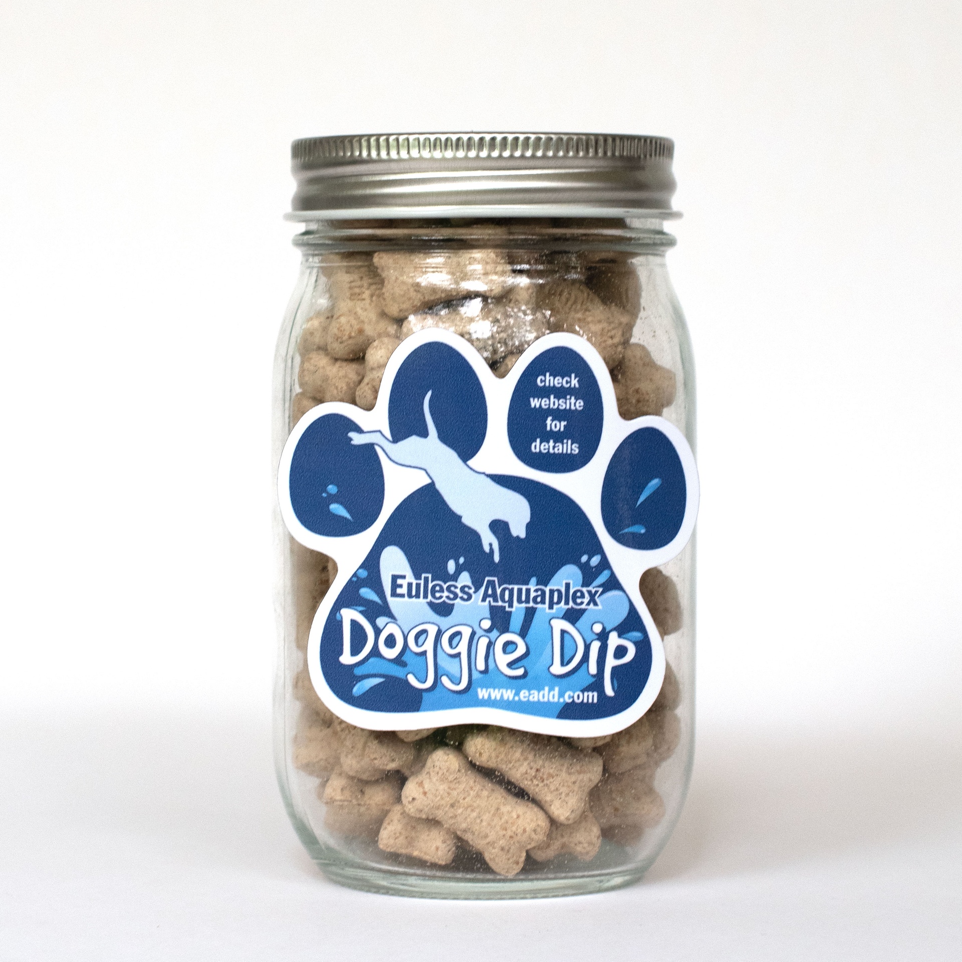 Pint Jar with Paw Magnet Pet Fill 1