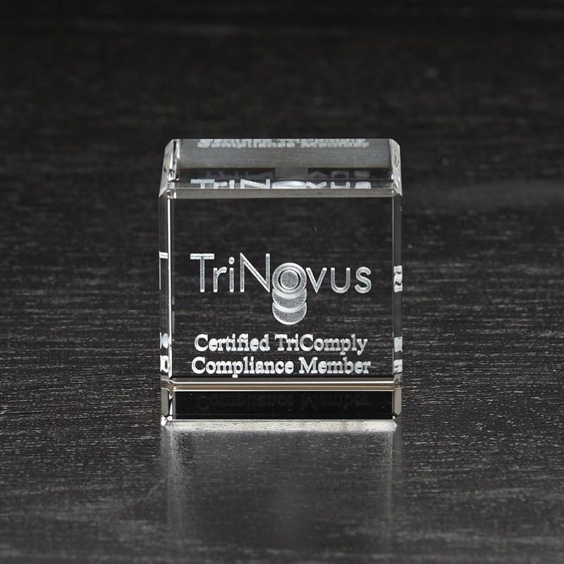 Small Flat Cube 3D Crystal Award 1 Small Flat Cube 3D Crystal Award 1