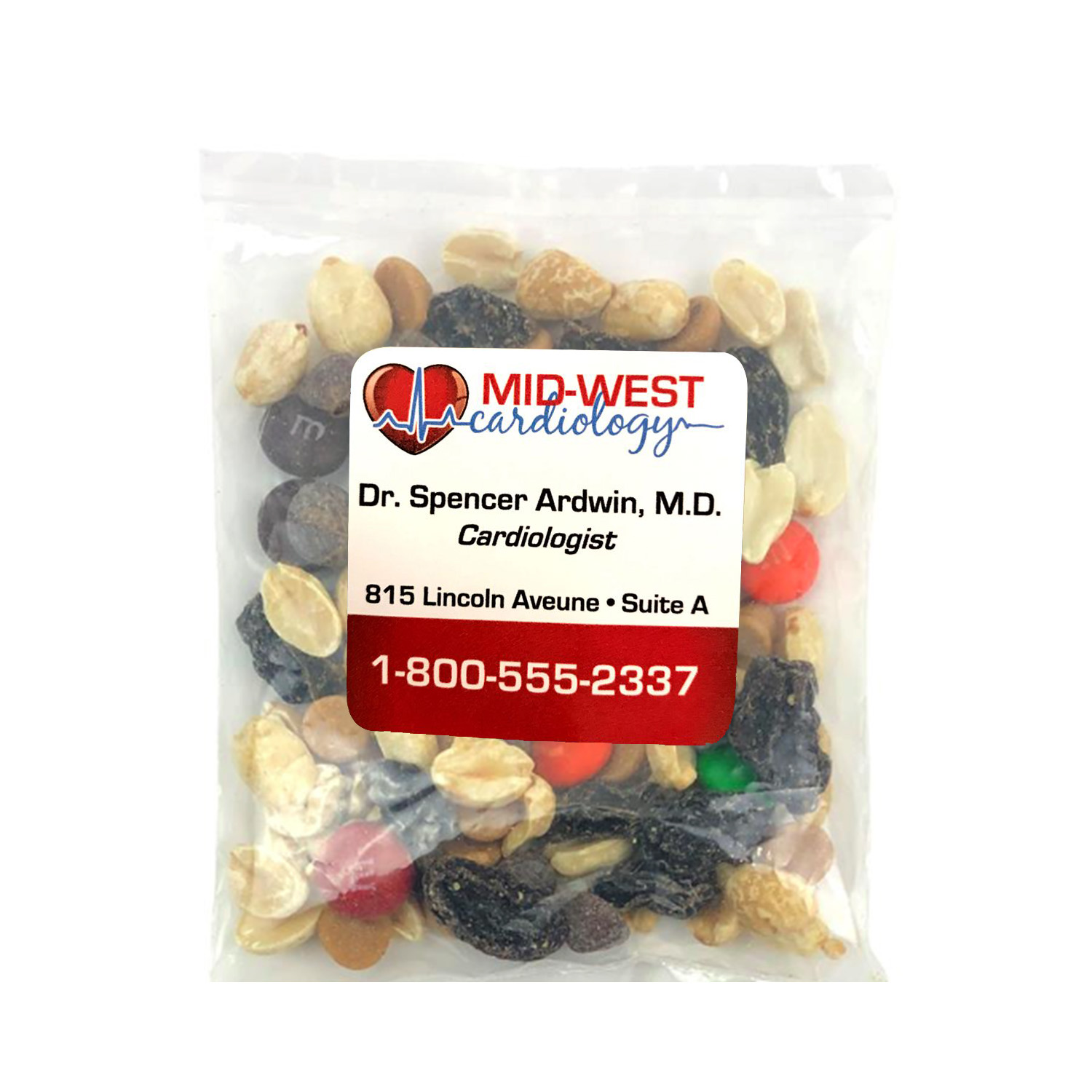 Small Snack Bag with Label Standard Fill 1