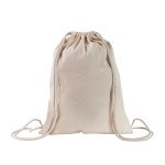 Natural Drawstring Backpack - Black Natural Drawstring Backpack - Black