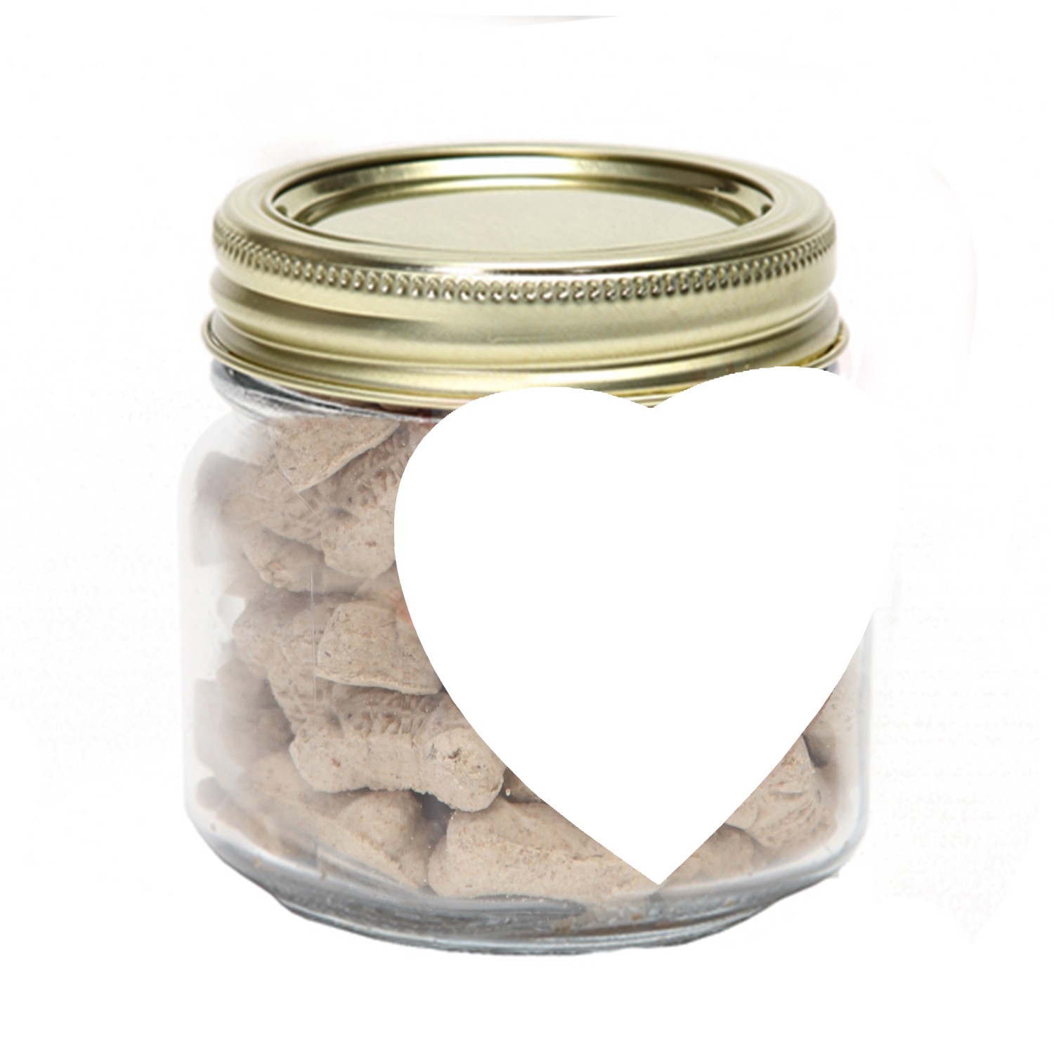 Half Pint Jar w/ Heart Magnet Pet Fill 1