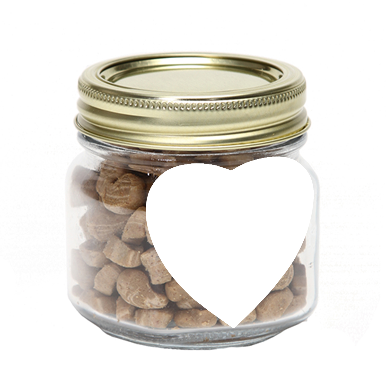 Half Pint Jar w/ Heart Magnet Pet Fill 1