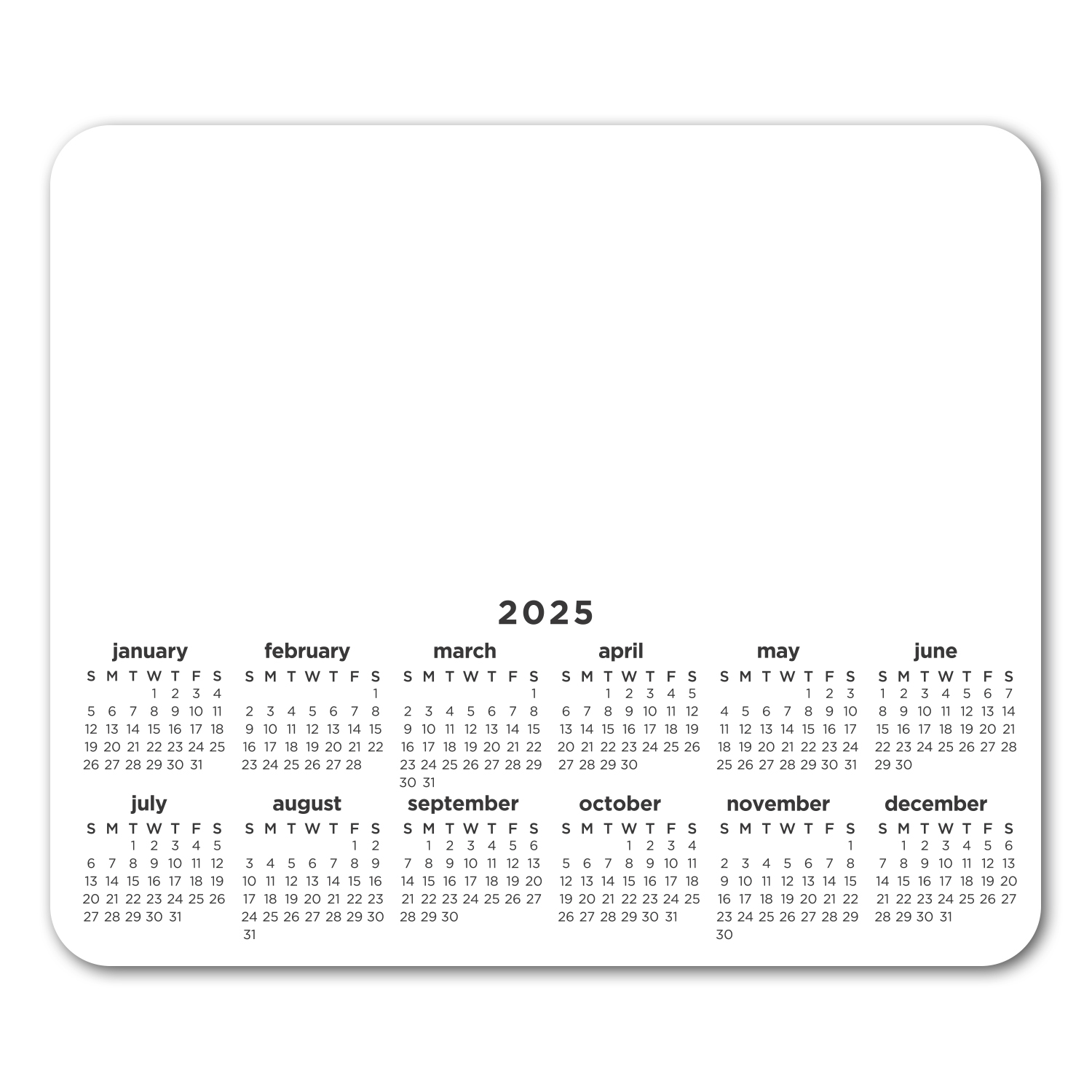 Rectangle Removable Adhesive Mouse Pad/Counter Mat 1