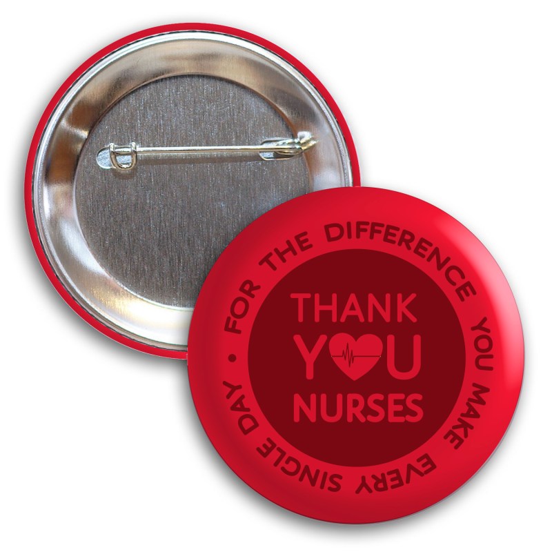 2-3/16 Diam Round Button w/ Pin 1 2-3/16 Diam Round Button w/ Pin 1