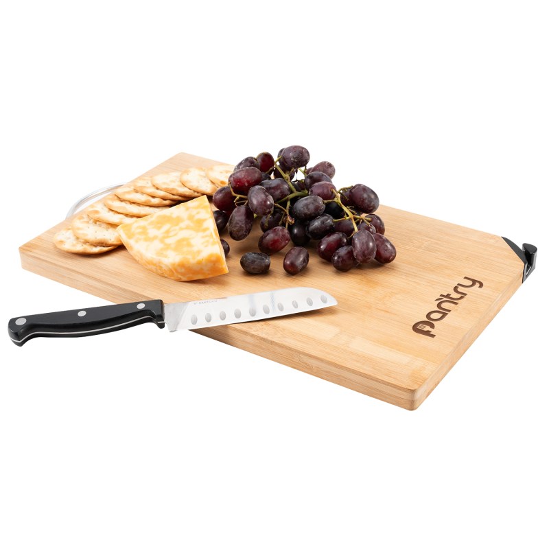 Bamboo Cutting Board w/Knife Sharpener 1 Bamboo Cutting Board w/Knife Sharpener 1
