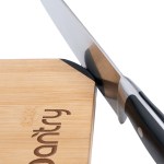 Bamboo Cutting Board w/Knife Sharpener - Additional Image Bamboo Cutting Board w/Knife Sharpener - Additional Image