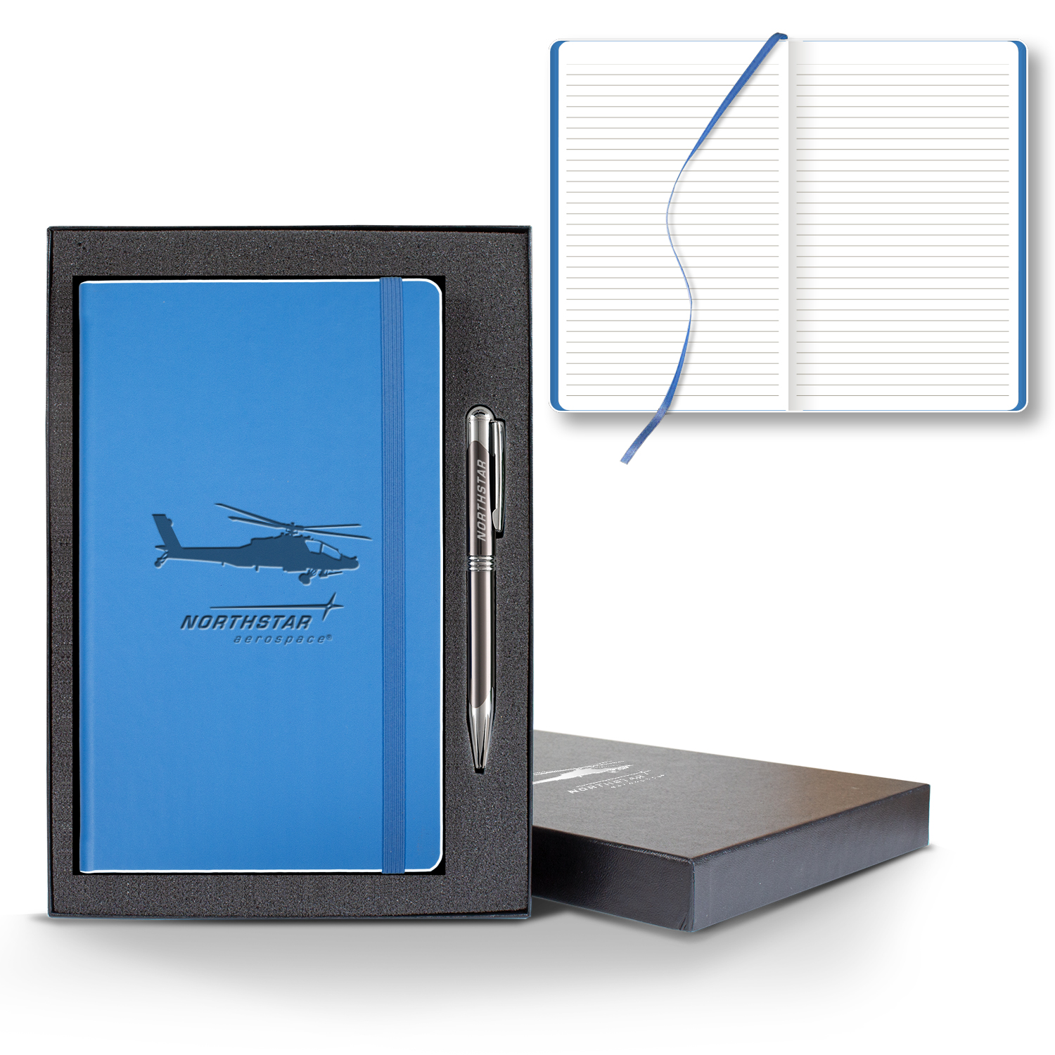 Castelli Color Laser Medio Lined White Page Journal Gift Set 1