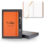 Castelli Color Laser Medio Lined White Page Journal Gift Set - Orange - White Border Castelli Color Laser Medio Lined White Page Journal Gift Set - Orange - White Border