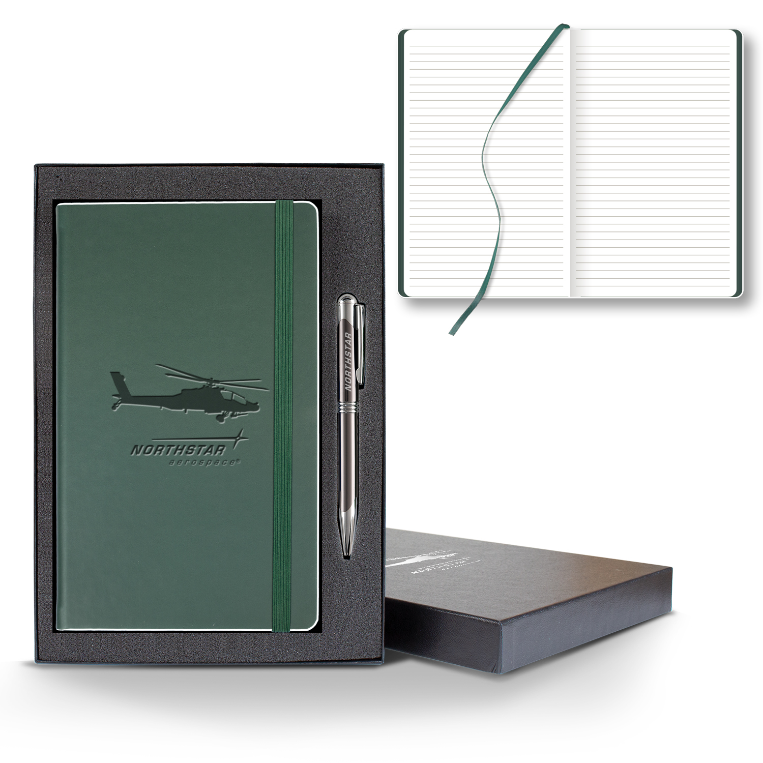 Castelli Color Laser Medio Lined White Page Journal Gift Set 1