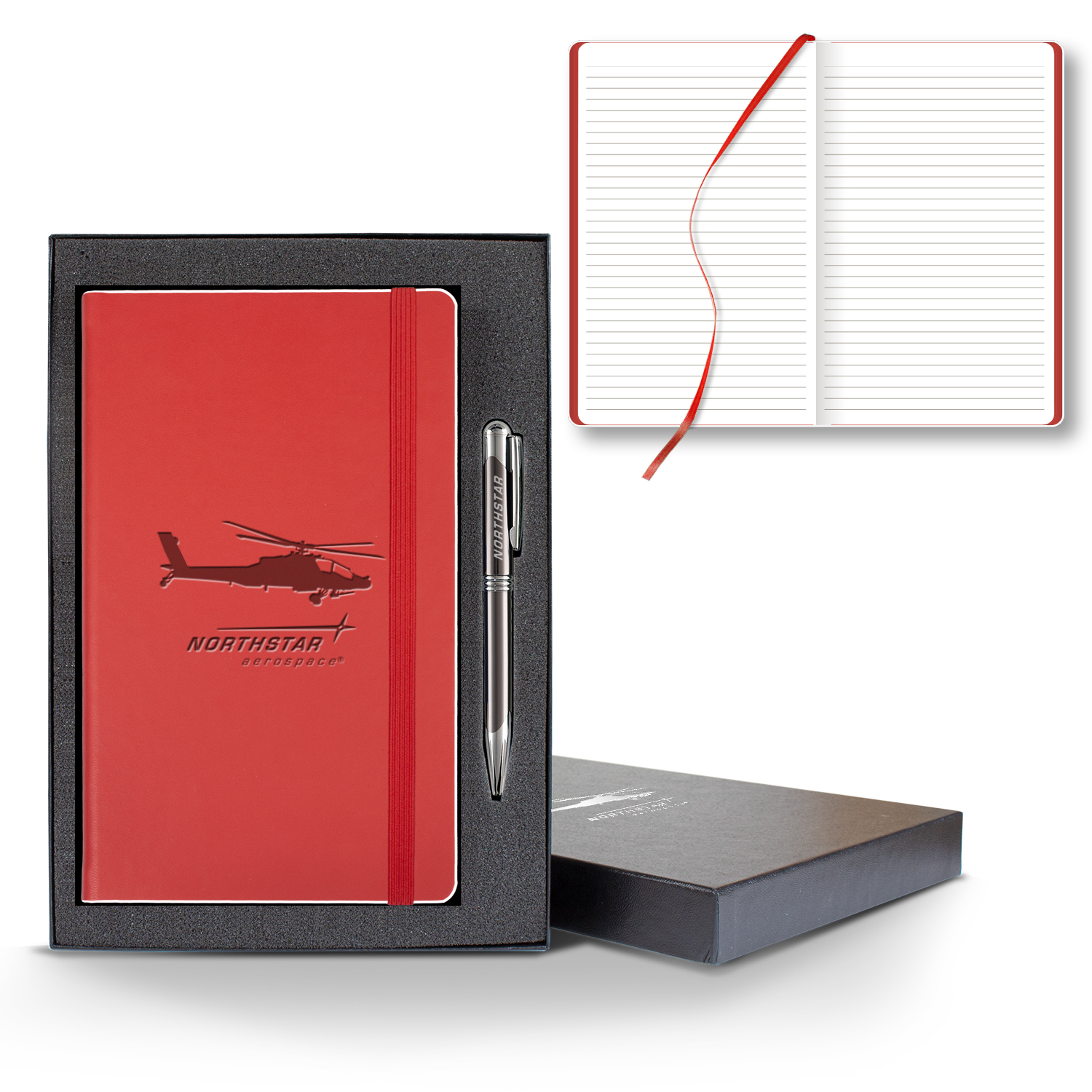Castelli Color Laser Medio Lined White Page Journal Gift Set 1