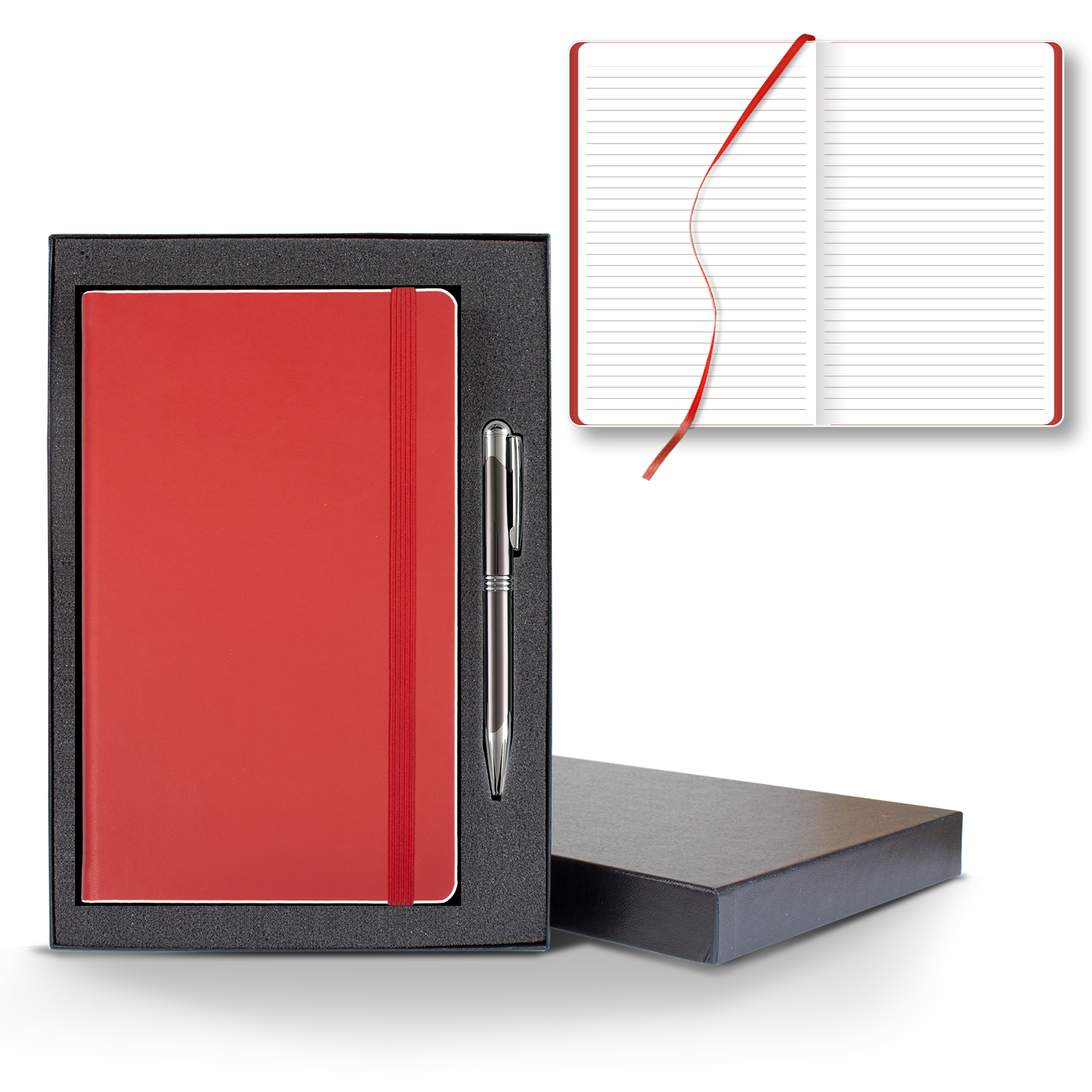 Castelli Color Laser Medio Lined White Page Journal Gift Set 1