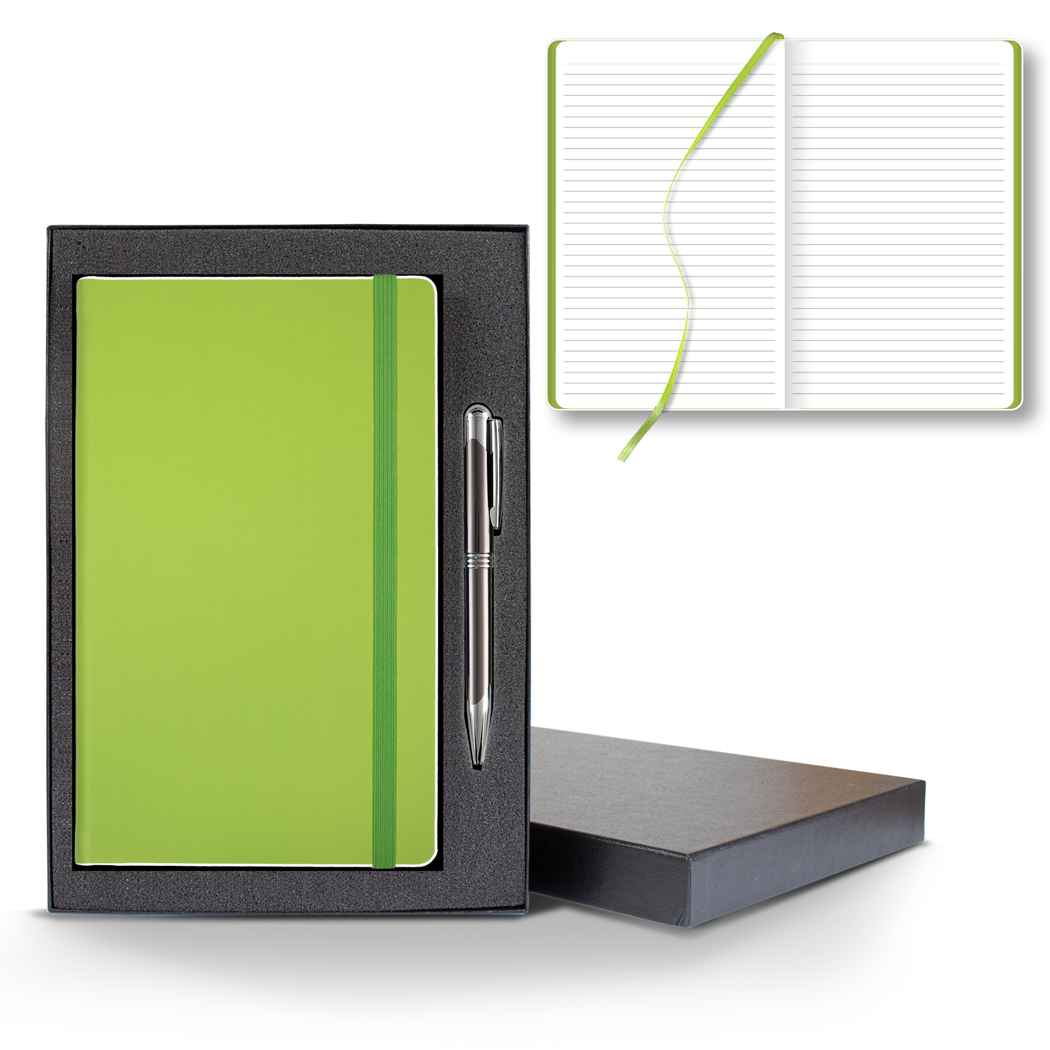 Castelli Color Laser Medio Lined White Page Journal Gift Set 1