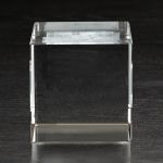 Large Flat Cube 3D Crystal Award 2 Large Flat Cube 3D Crystal Award 2