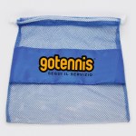 Mesh Drawstring Backpack - Blue Mesh Drawstring Backpack - Blue