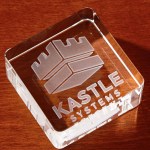 3D Crystal Square Paperweight - Large - Clear 3D Crystal Square Paperweight - Large - Clear