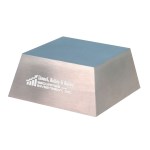 Large Silver Metal Slanted Base - Silver Large Silver Metal Slanted Base - Silver