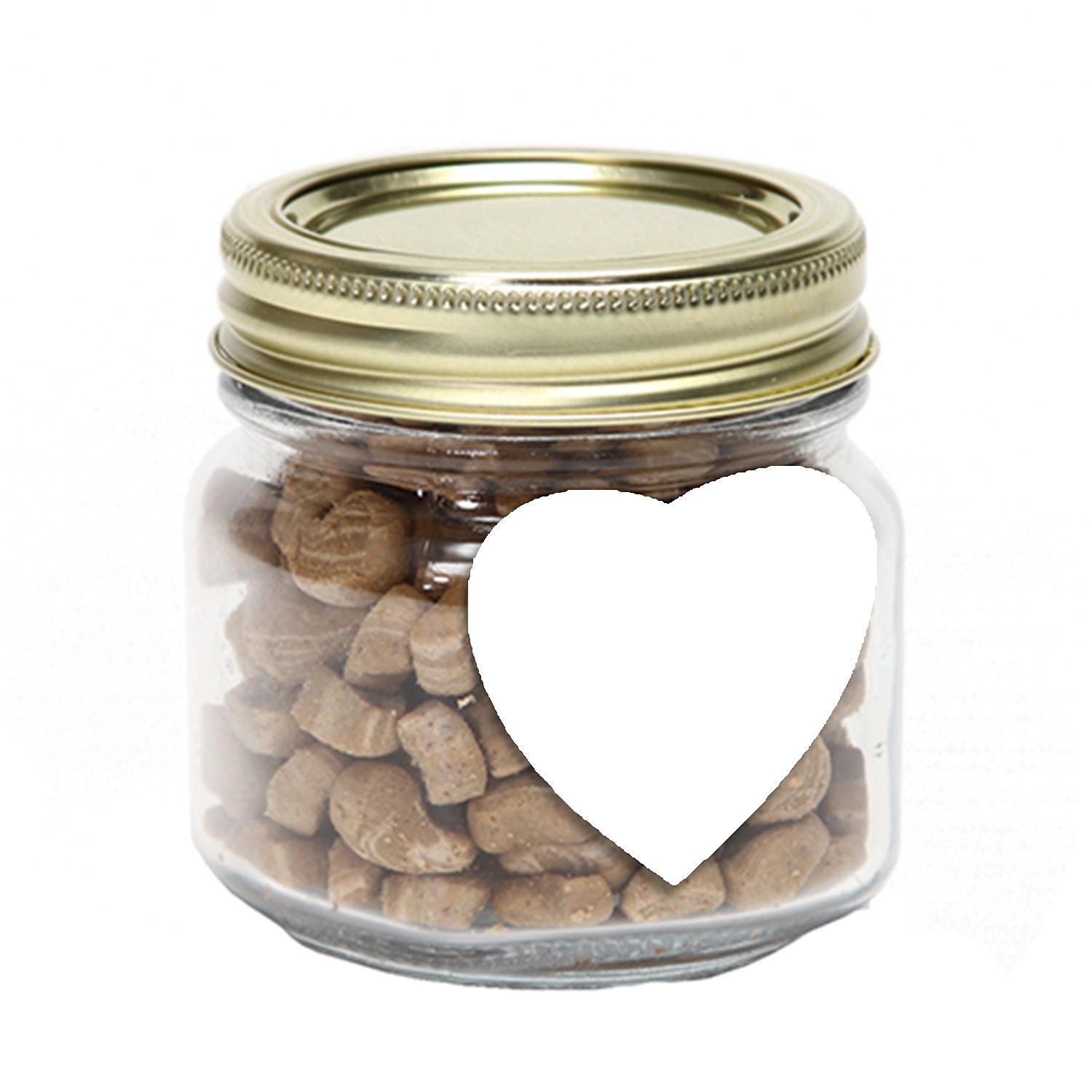 Pint Jar with Large Heart Magnet Pet Fill 1