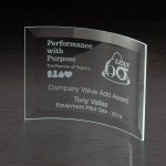 Crescent Medium Glass Award 1 Crescent Medium Glass Award 1