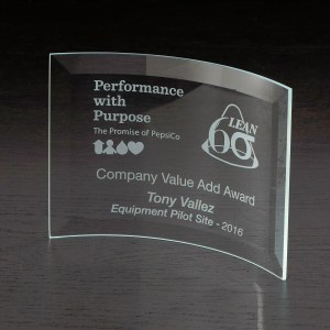 Crescent Medium Glass Award 1 Crescent Medium Glass Award 1