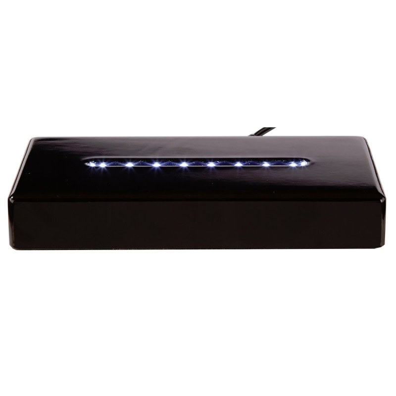 Deluxe Black Rectangle Lighted Base 1 Deluxe Black Rectangle Lighted Base 1