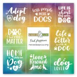 Square Magnet w/ 8 Message Magnets 1 Square Magnet w/ 8 Message Magnets 1