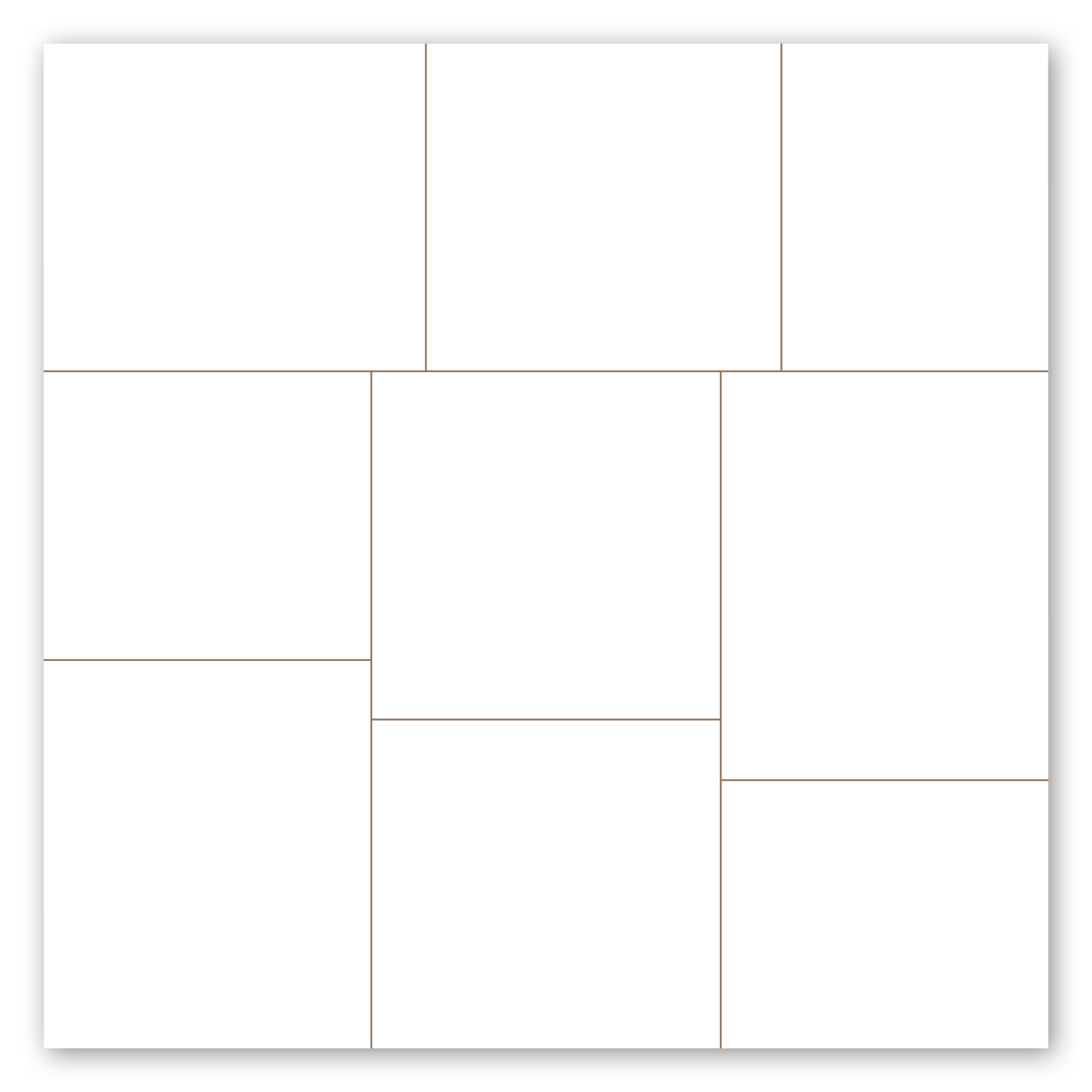 Square Magnet w/ 8 Message Magnets 1