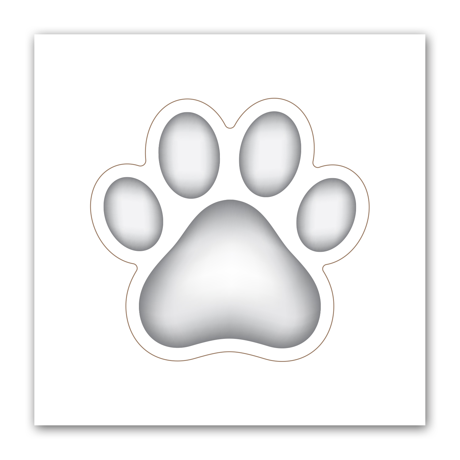 Paw Print Punch Out Picture Frame Magnet 1