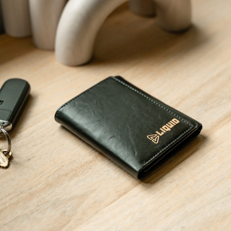 Trifold Wallet - Front Only - Black 1 Trifold Wallet - Front Only - Black 1